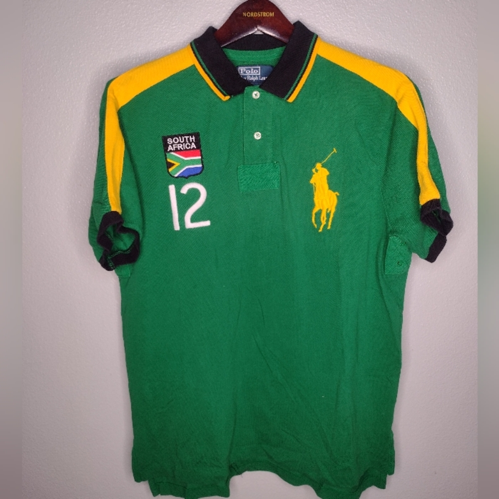 Polo by Ralph Lauren Green and Yellow Polo Shirt